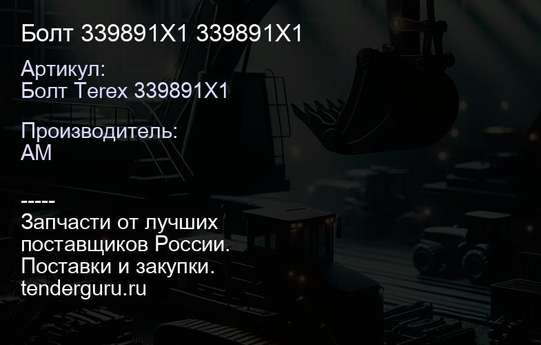 Болт 339891X1 339891X1 | купить запчасти